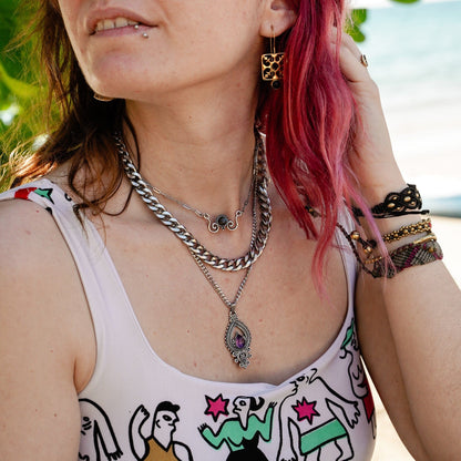 Amethyst Tear Necklace
