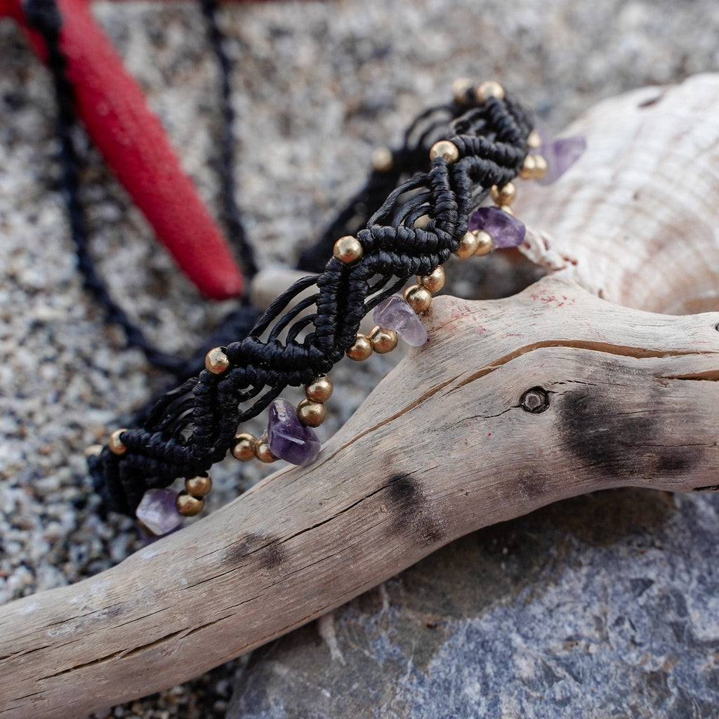 Bracelets Dark Violet Dream Boat Bracelet