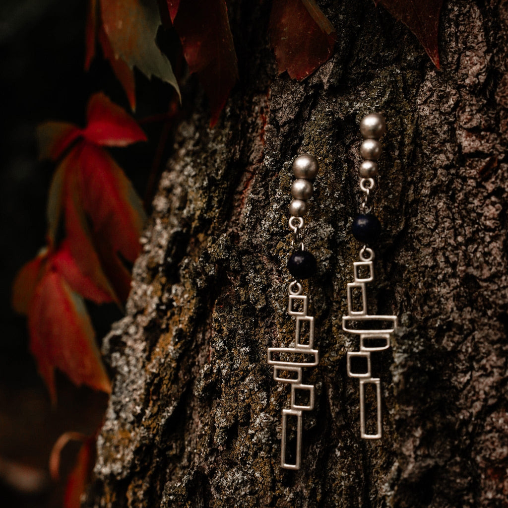 Earrings Cyan Veil Earrings