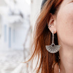Earrings Flapper Fan Earrings