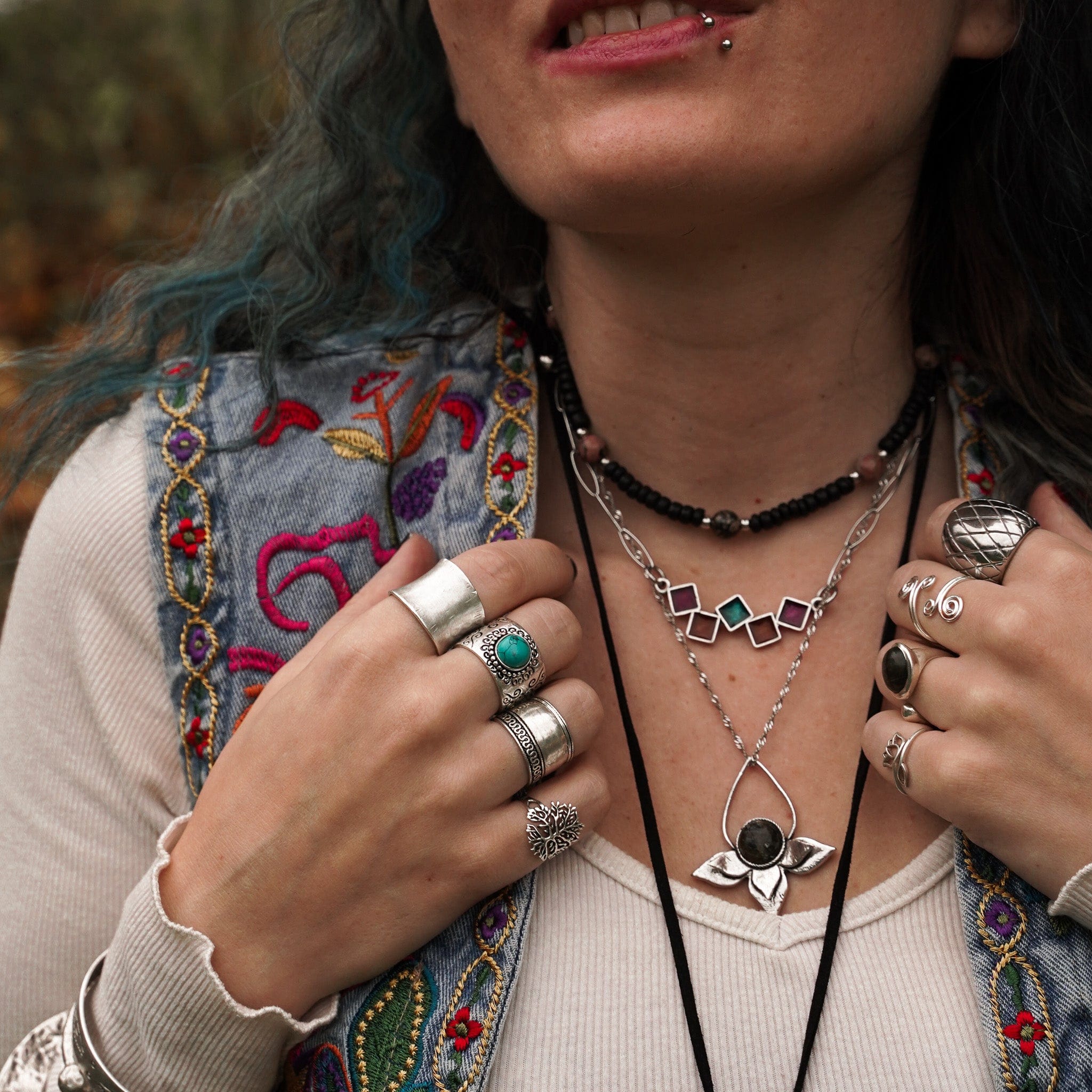 Necklaces Rhodonite Soul Necklace
