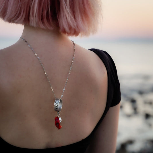 Coral Charm Necklace