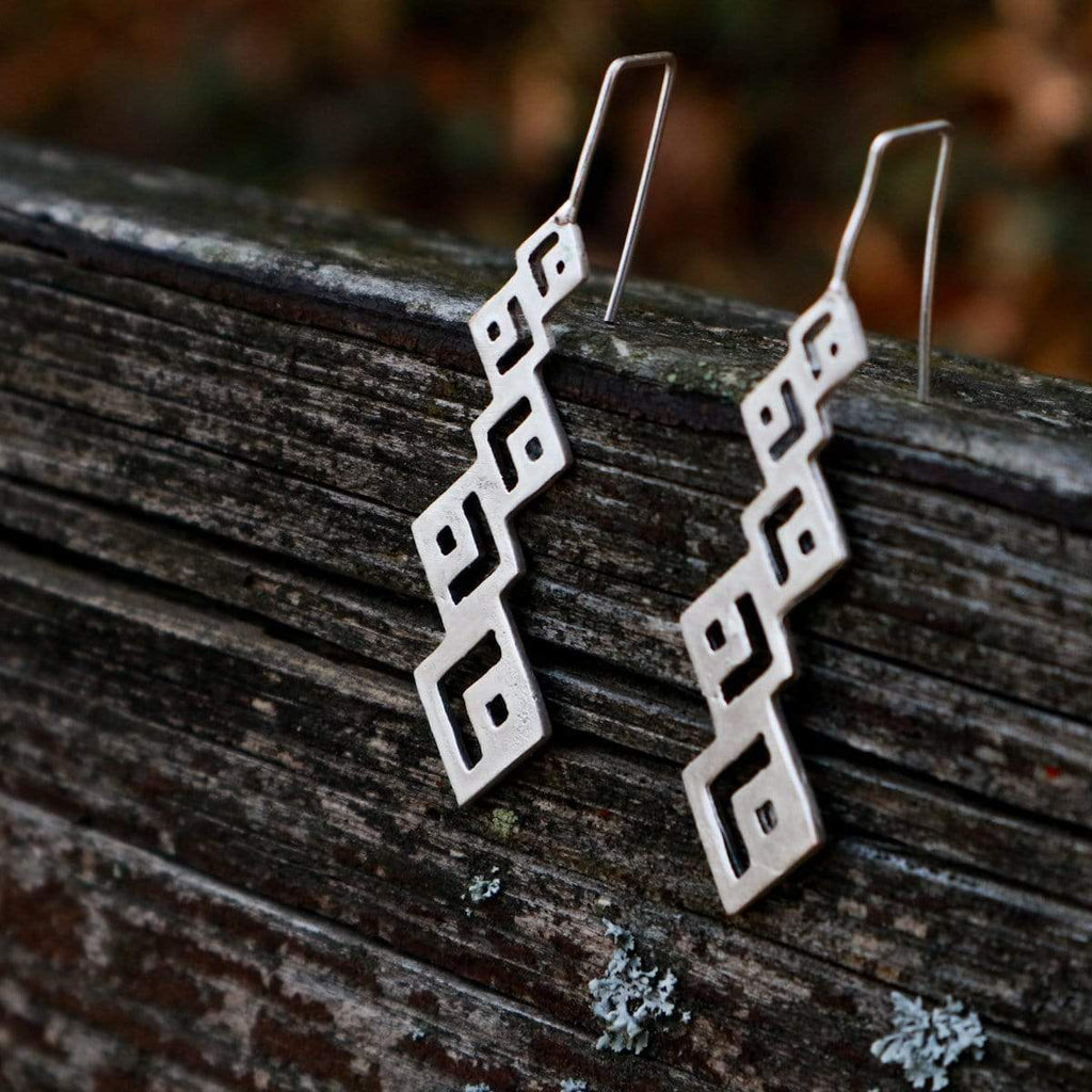 Ethnic earrings Pyramid Earrings