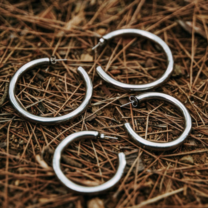 Tube Hoop Earrings